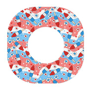 Peelz Patriotic Popsicles Dexcom G7 and Stelo Patch Tape - Pump Peelz Patch Medical Tape