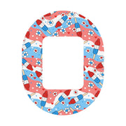 Peelz Patriotic Popsicles Tandem Mobi Patch Tape - Pump Peelz Patch Medical Tape