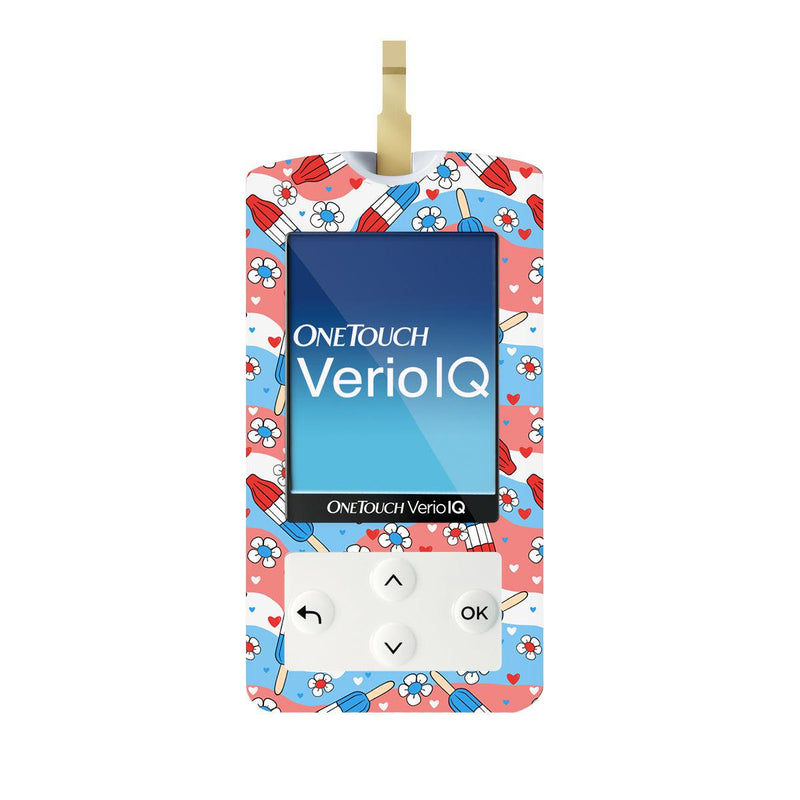 Peelz Patriotic Popsicles for OneTouch Verio IQ Glucometer Peelz/Stickers