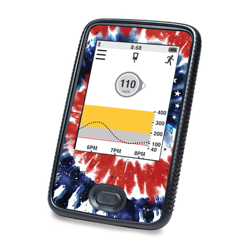 Peelz Patriotic Tie Dye DEXCOM G6 Touchscreen Receiver Peelz/Stickers