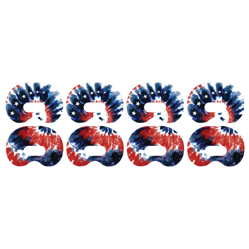 Peelz Patriotic Tie Dye Medtronic Guardian Connect Patch Tape - Pump Peelz Patch Medical Tape