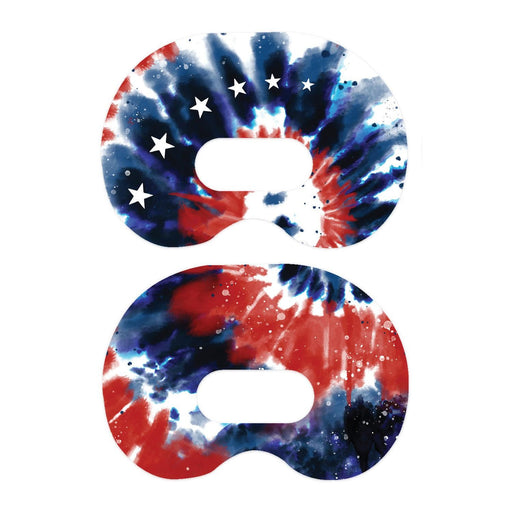 Peelz Patriotic Tie Dye Medtronic Guardian Connect Patch Tape - Pump Peelz Patch Medical Tape