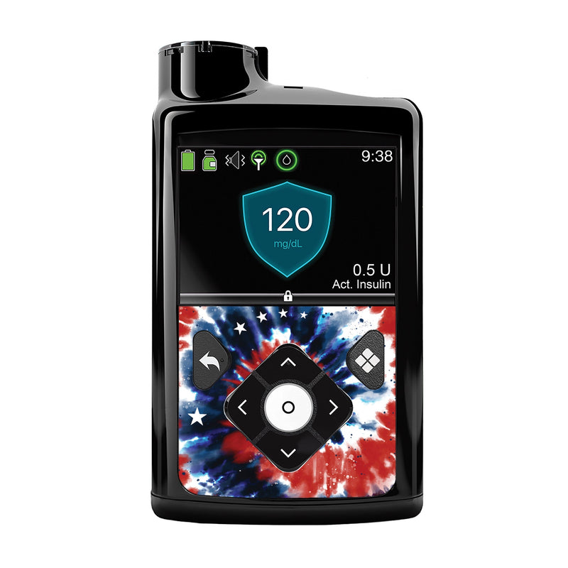 Peelz Patriotic Tie Dye for Medtronic MiniMed 770G & 780G Peelz/Stickers