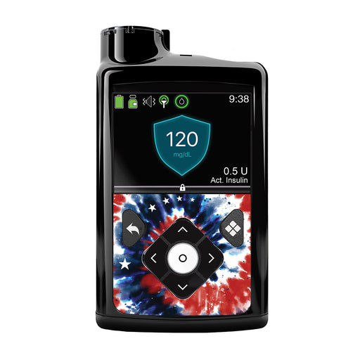 Peelz Patriotic Tie Dye for Medtronic MiniMed 770G & 780G Peelz/Stickers