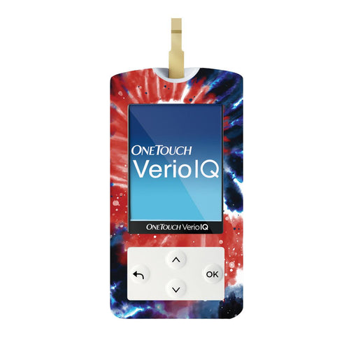 Peelz Patriotic Tie Dye for OneTouch Verio IQ Glucometer Peelz/Stickers
