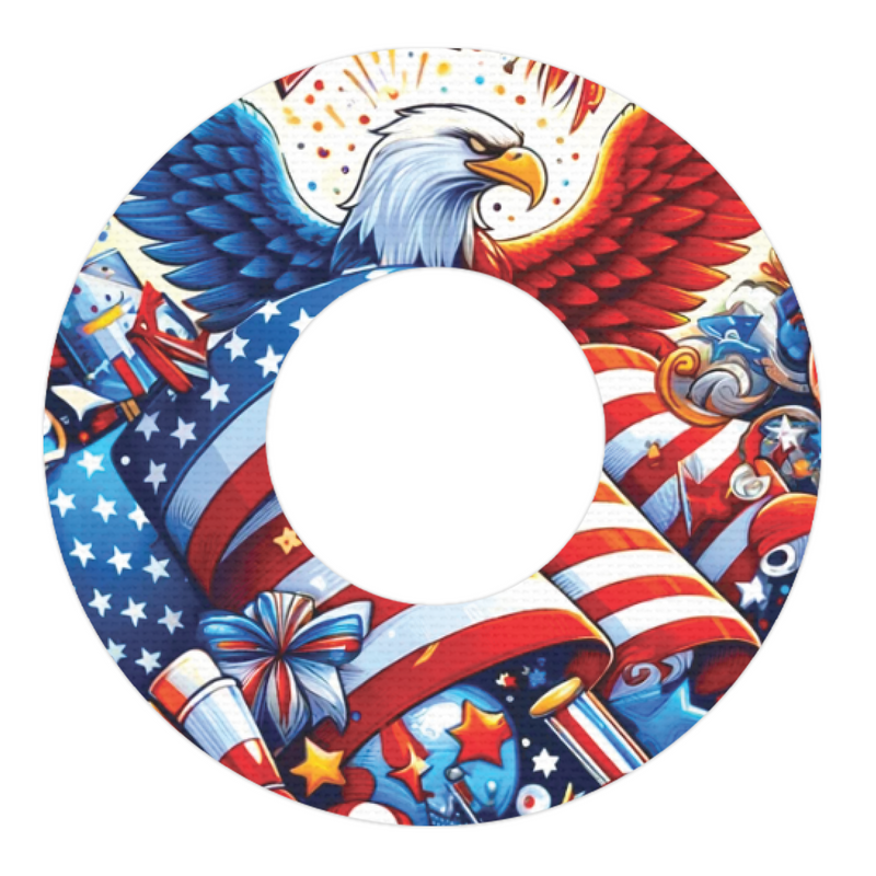 Peelz Patriotic Variety Pack Patch Freestyle Libre 2 Patch Tape - Pump Peelz Patch Medical Tape