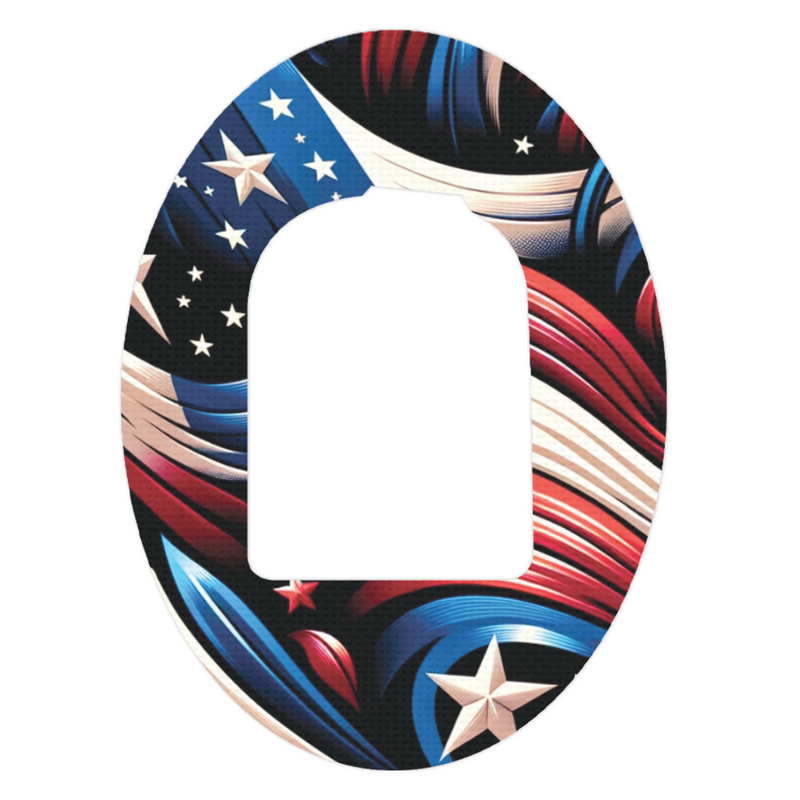 Peelz Patriotic Variety Pack Pod Patch Tape - Pump Peelz Patch Medical Tape