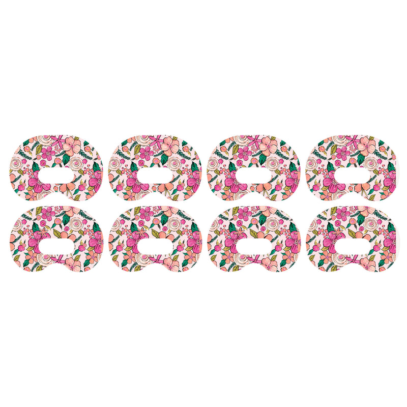 Peelz Peach Floral Medtronic Guardian Connect Patch Tape - Pump Peelz Patch Medical Tape