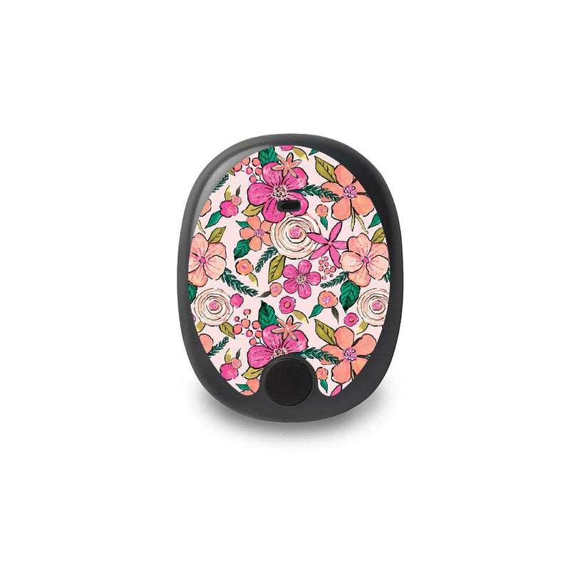 Peelz Peach Floral for the Eversense Smart Transmitter Peelz/Stickers