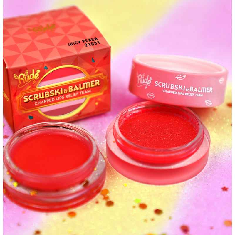 Rude Cosmetics Scrubski & Balmer Lip Exfoliator and Lip Balm Lip Balms & Treatments