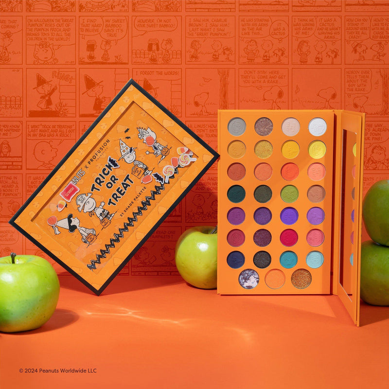 Profusion Cosmetics Peanuts Halloween | Trick or Treat 31 Shade Palette Eye