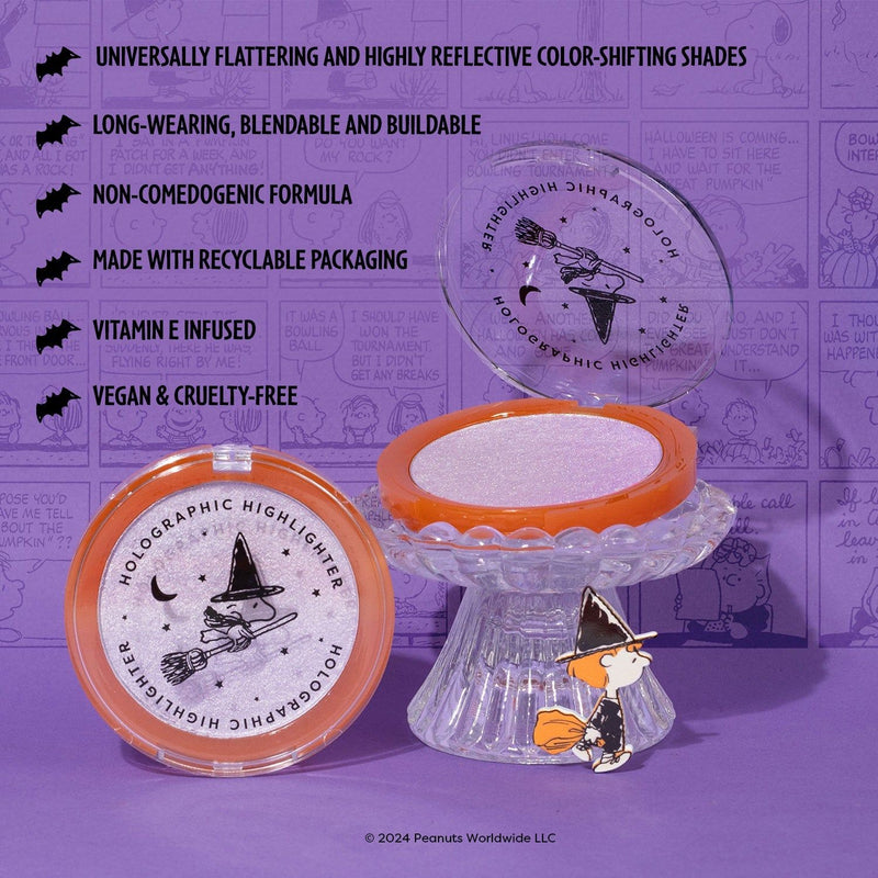 Profusion Cosmetics Peanuts Halloween | Spooktacular Glow Holographic Highlighter Face