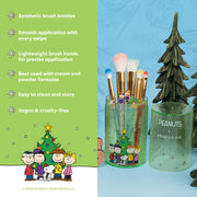Profusion Cosmetics Peanuts Holiday | Merry & Bright Brush Set with Case Brush