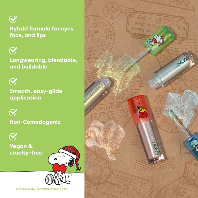 Profusion Cosmetics Peanuts Holiday | Holiday Lights Chrome Topper Set Eye