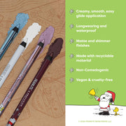 Profusion Cosmetics Peanuts Holiday | Fa la la la liners Eyeliner Pencil Set Eye