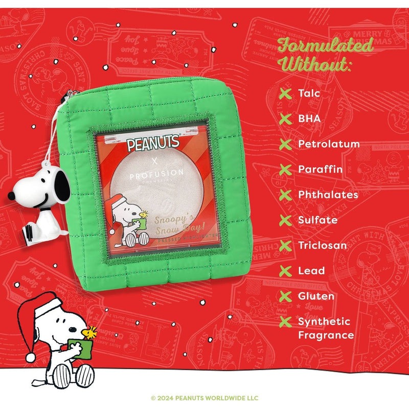 Profusion Cosmetics Peanuts Holiday | Snoopy's Snow Day Pressed Highlighter Face