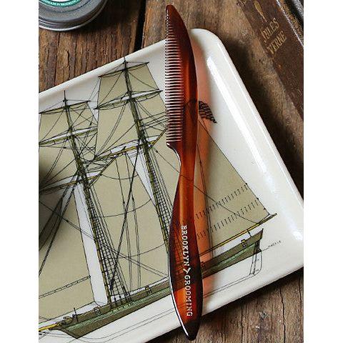 Brooklyn Grooming Men's Handmade Mustache - Beard Comb Comb