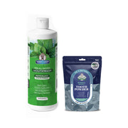 Garner's Garden Natural Mouthwash and Tooth Powder | H2O2 | Antibacterial Fluoride-Free Mouthwash White Smoke 16 oz Regular Peppermint Mouthwash / 2 oz Regular Tooth Powder