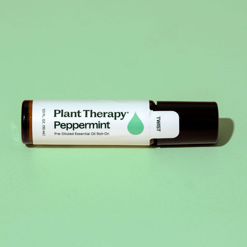 Plant Therapy Peppermint Essential Oil Pre-Diluted Roll-On Essential Oil