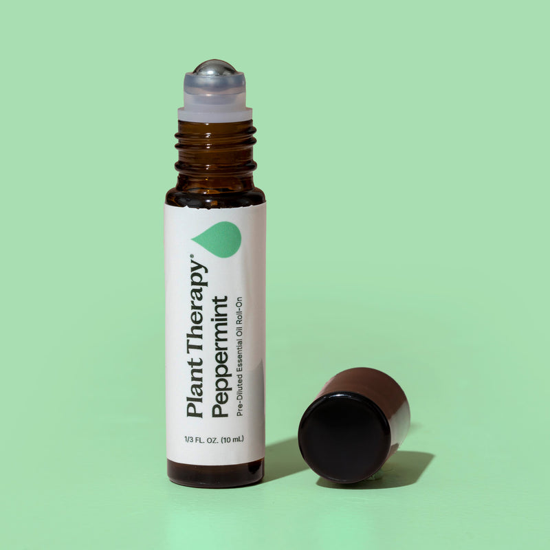 Plant Therapy Peppermint Essential Oil Pre-Diluted Roll-On Essential Oil