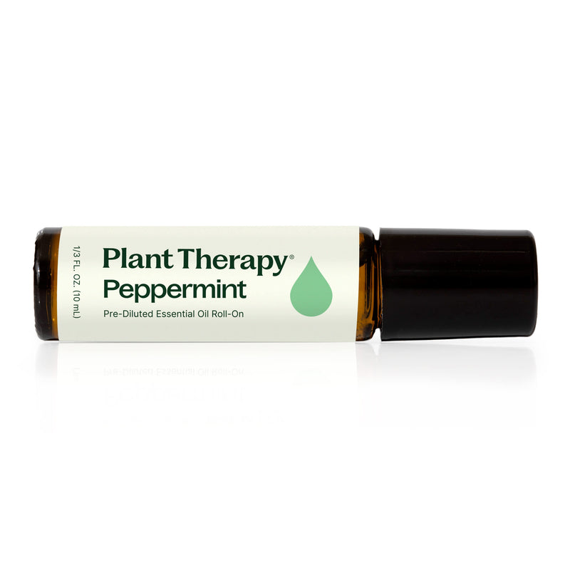 Plant Therapy Peppermint Essential Oil Pre-Diluted Roll-On Essential Oil