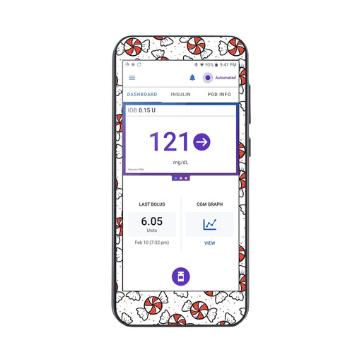 Peelz Peppermints Sticker for Omnipod® 5 Controller – Pump Peelz Peelz/Stickers