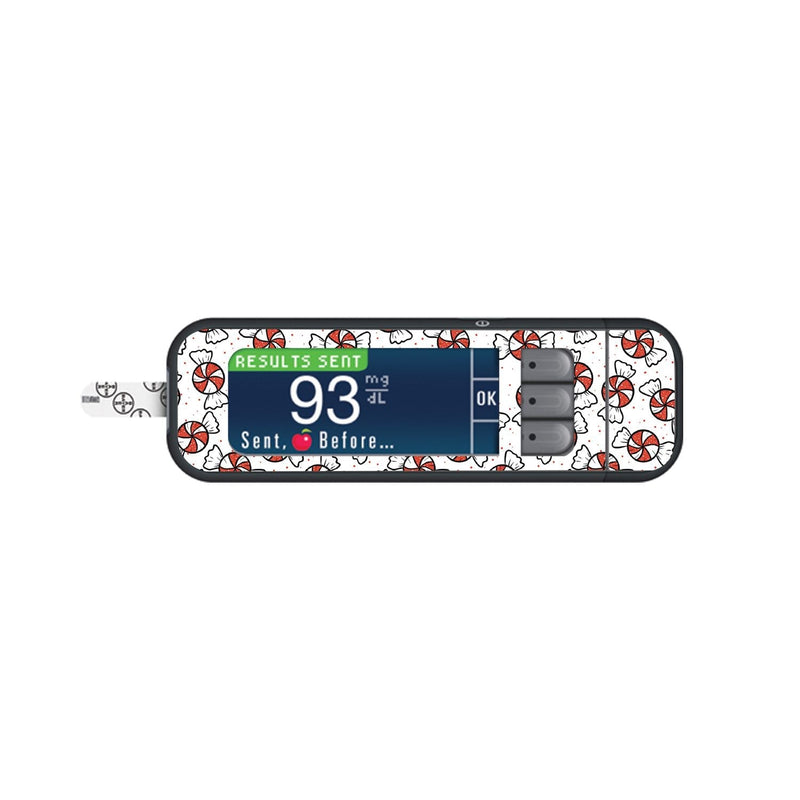 Peelz Peppermints Sticker for Bayer Contour Next Glucometer Peelz/Stickers