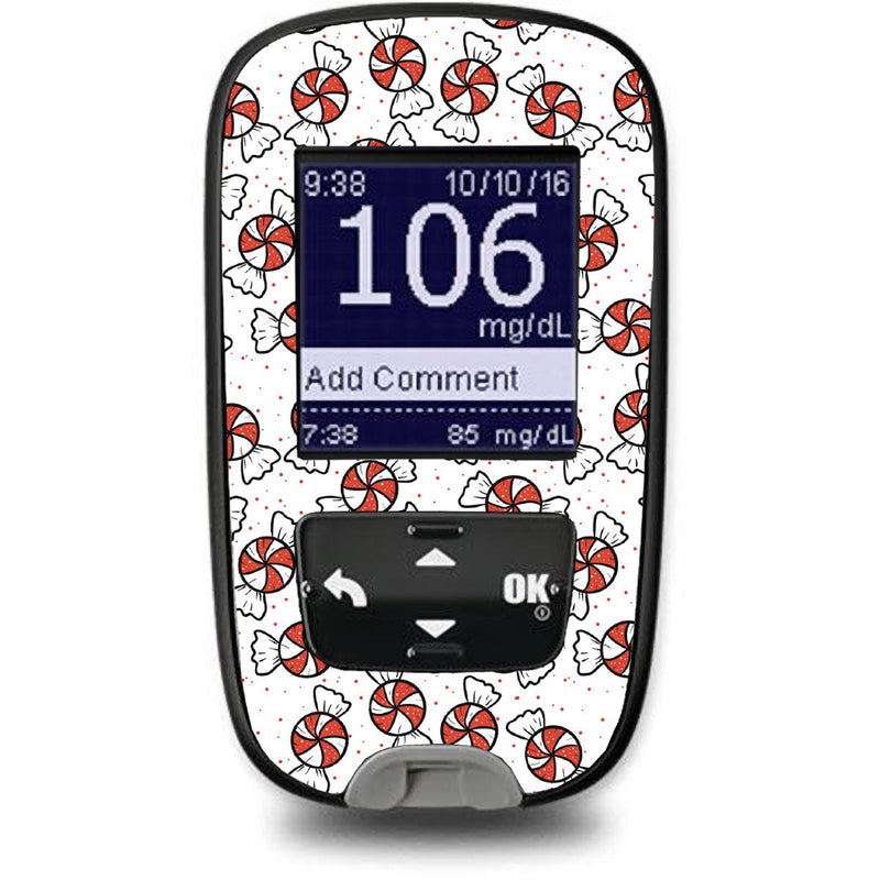 Peelz Peppermints Sticker for the Accu-Chek Guide Glucometer Peelz/Stickers