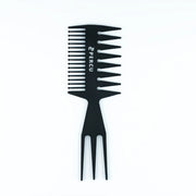 Vip Barber Supply Percu Carbon Wide Tooth Comb #PC-034 Wide Tooth Comb White Smoke