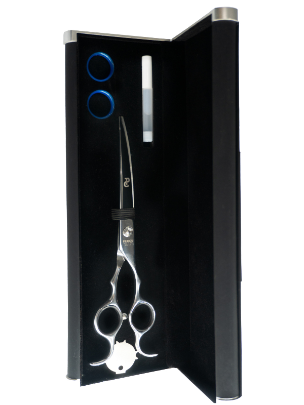 Vip Barber Supply Percu Professional Curved Shear Assorted Sizes Curved Shear Black 7'',8''