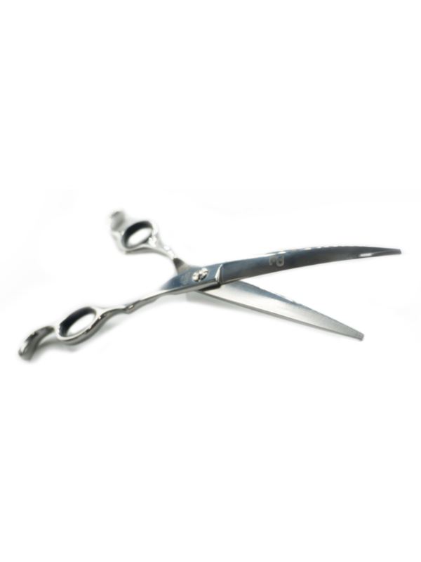 Vip Barber Supply Percu Professional Curved Shear Assorted Sizes Curved Shear White Smoke 7'',8''