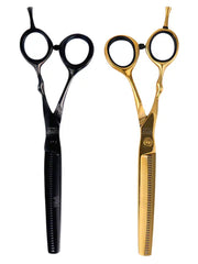 Vip Barber Supply Percu Fantastica Line Professional Thinning Shears 6.5'' Assorted Colors Thinning Shear White Smoke Black,Gold