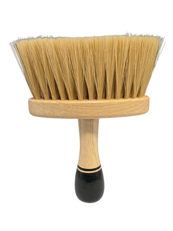 Vip Barber Supply Percu Synthetic Bristles Neck Duster Assorted Sizes Neck Duster White Smoke Wide #PC-564