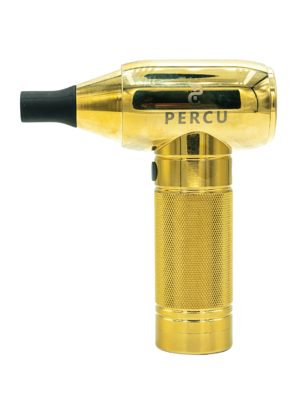 Vip Barber Supply Percu Cordless Metal Air Duster 2.0 Air Duster White Smoke Gold