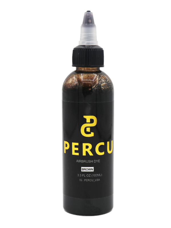 Vip Barber Supply Percu Airbrush Dye 3.3oz Airbrush Dye Dark Slate Gray Dark Brown