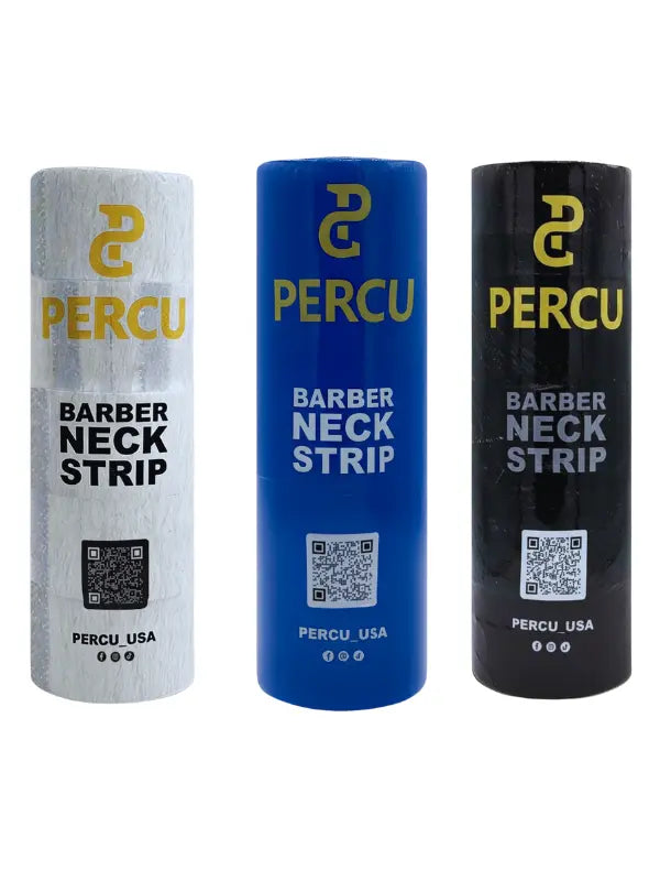 Vip Barber Supply Percu Neck Strips Assorted Colors Neck Strips White Smoke White,Endless Blue,Black/Black,Red