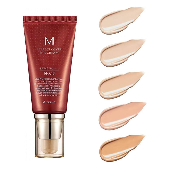 Missha M Perfect Cover Bb Cream Spf42 Pa+++ 50Ml (5 Colors)