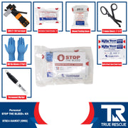 True Rescue Personal STB Kit Bleeding Control Kit White Smoke Intermediate / SAM XT-700 Tourniquet (Orange)