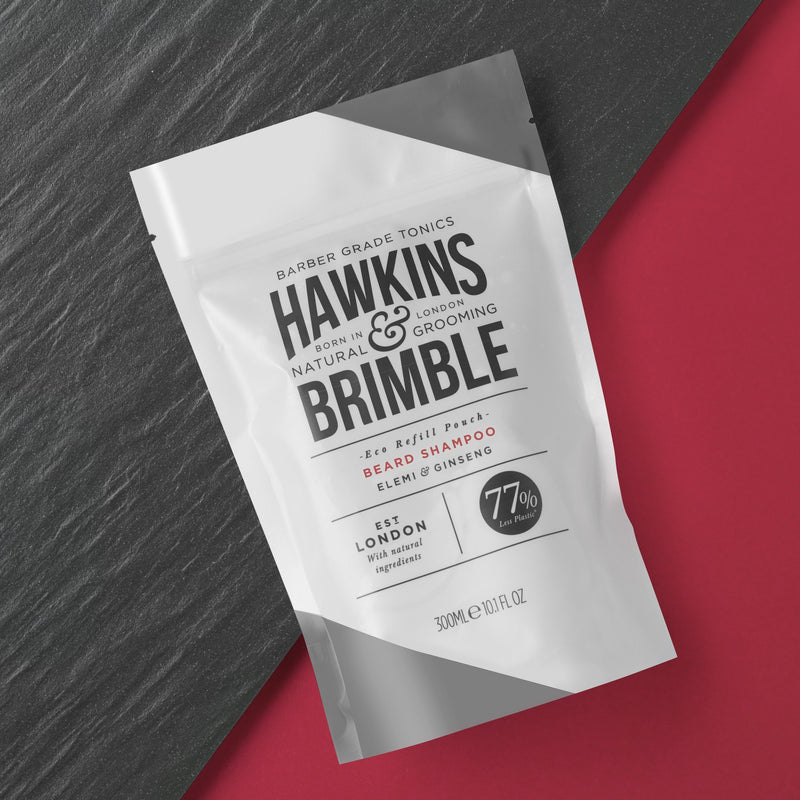 Hawkins & Brimble COM Beard Shampoo Refill Pouch 10.1 fl oz