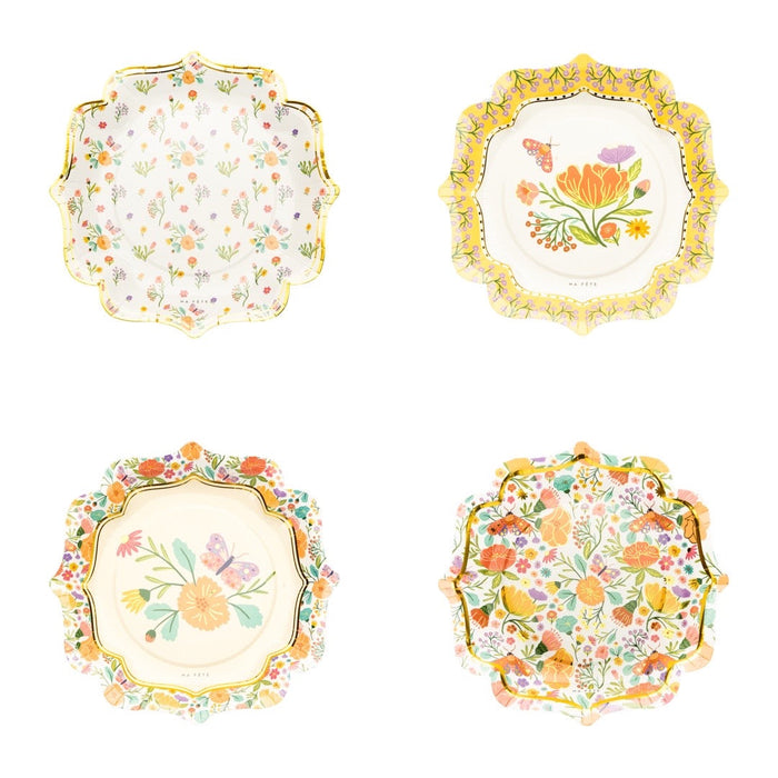 Tea Party Dinner Plates (8)