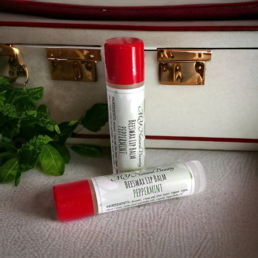 My Natural Beauty PEPPERMINT | Beeswax Lip Balm (Moisturizer) 15oz