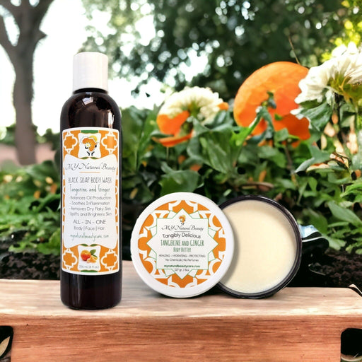 CITRUS BLEND (Tangerine & Mint) | Black Soap and Shea Butter Combo 8oz