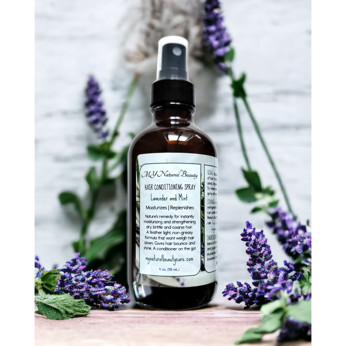 My Natural Beauty Hair Conditioning Spray | LAVENDER and MINT 4oz