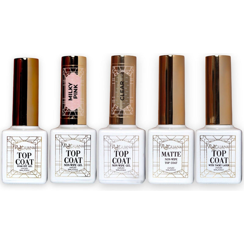 Red Iguana LLC Set of 5 Top Coat Gels kit