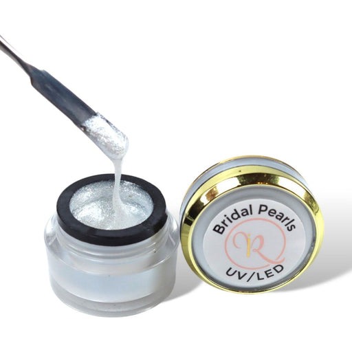 Red Iguana LLC Bridal Pearls French Gel Paint Nail Art