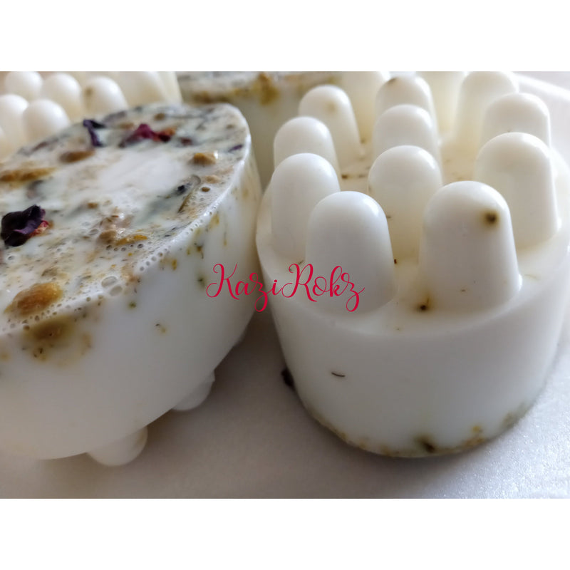 KaziRokz Organic Flower's Soap Bar (100% Vegan / Cruelty free)Rose Water, Camomile, and Shea Butter!