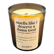 Get a Whiff Co. Amber Jar Crackling Candle Amber