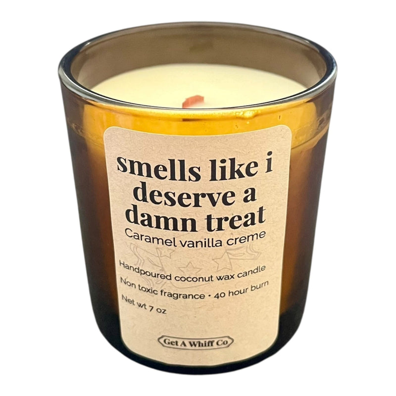 Get a Whiff Co. Amber Jar Crackling Candle Amber