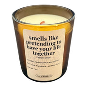 Get a Whiff Co. Amber Jar Crackling Candle Amber