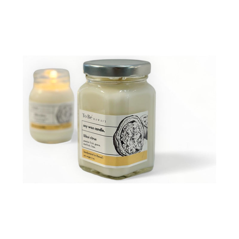 To Be Organics Lilikoi Citrus Soy Wax Candle Handmade Soy Candle